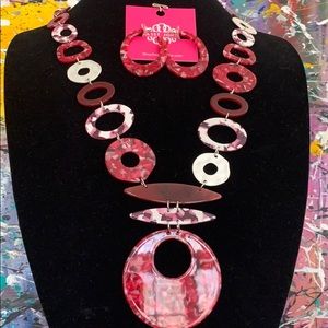 NWT Sassy Jones “Zoey” Necklace & Earring Suite